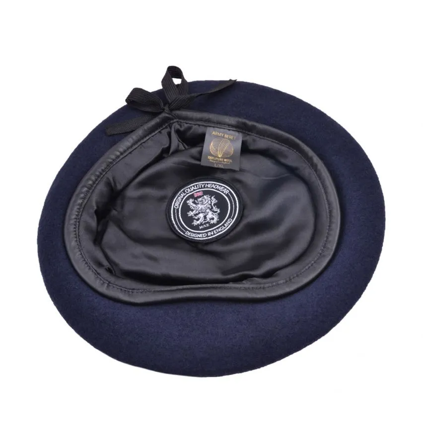 100% Wool Navy Military Beret