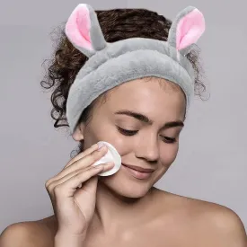 3 Pack Women Bunny Ears Headband Fashionable Face Washing Hair band Cute Hairband Fluffy Elastic Makeup Rabbit Headbands