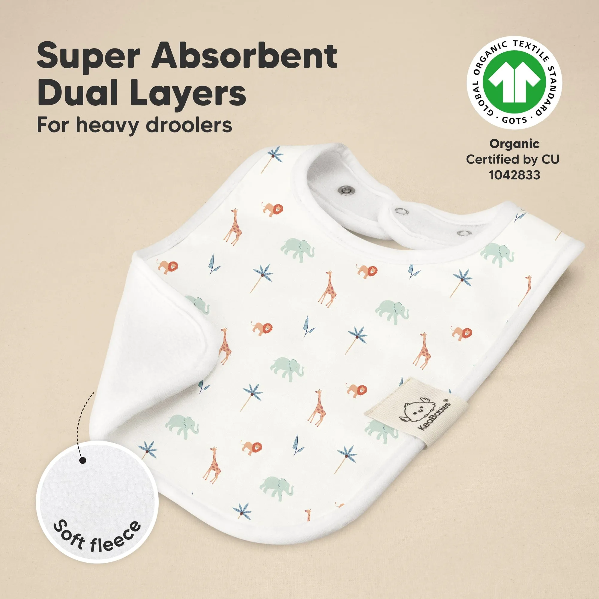 8-Pack Coast Drool Bibs (Wildscape)