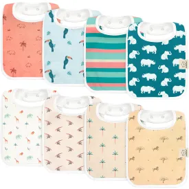 8-Pack Coast Drool Bibs (Wildscape)