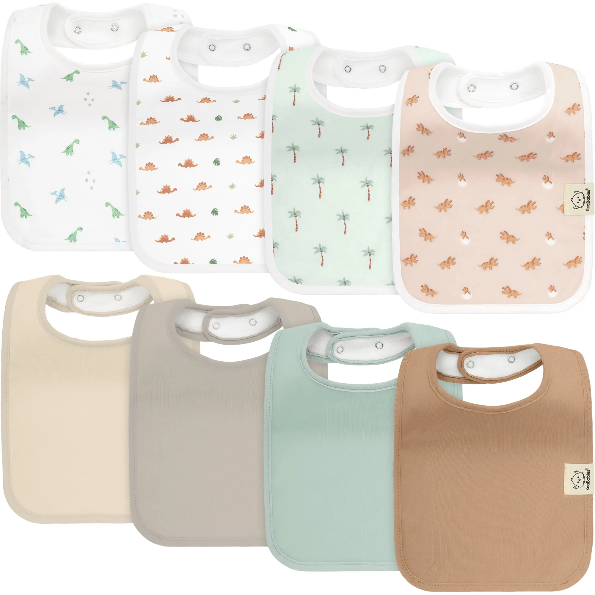 8-Pack Coast Drool Bibs