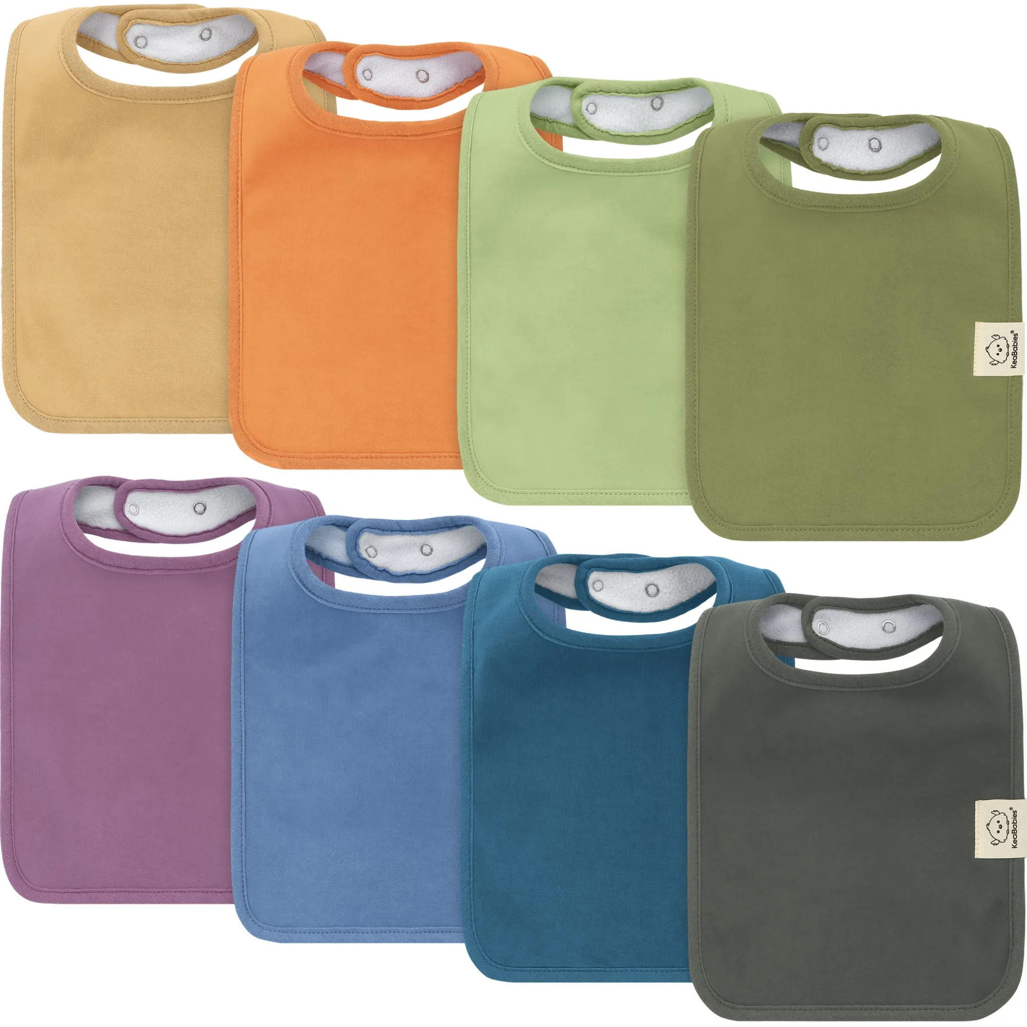 8-Pack Coast Drool Bibs