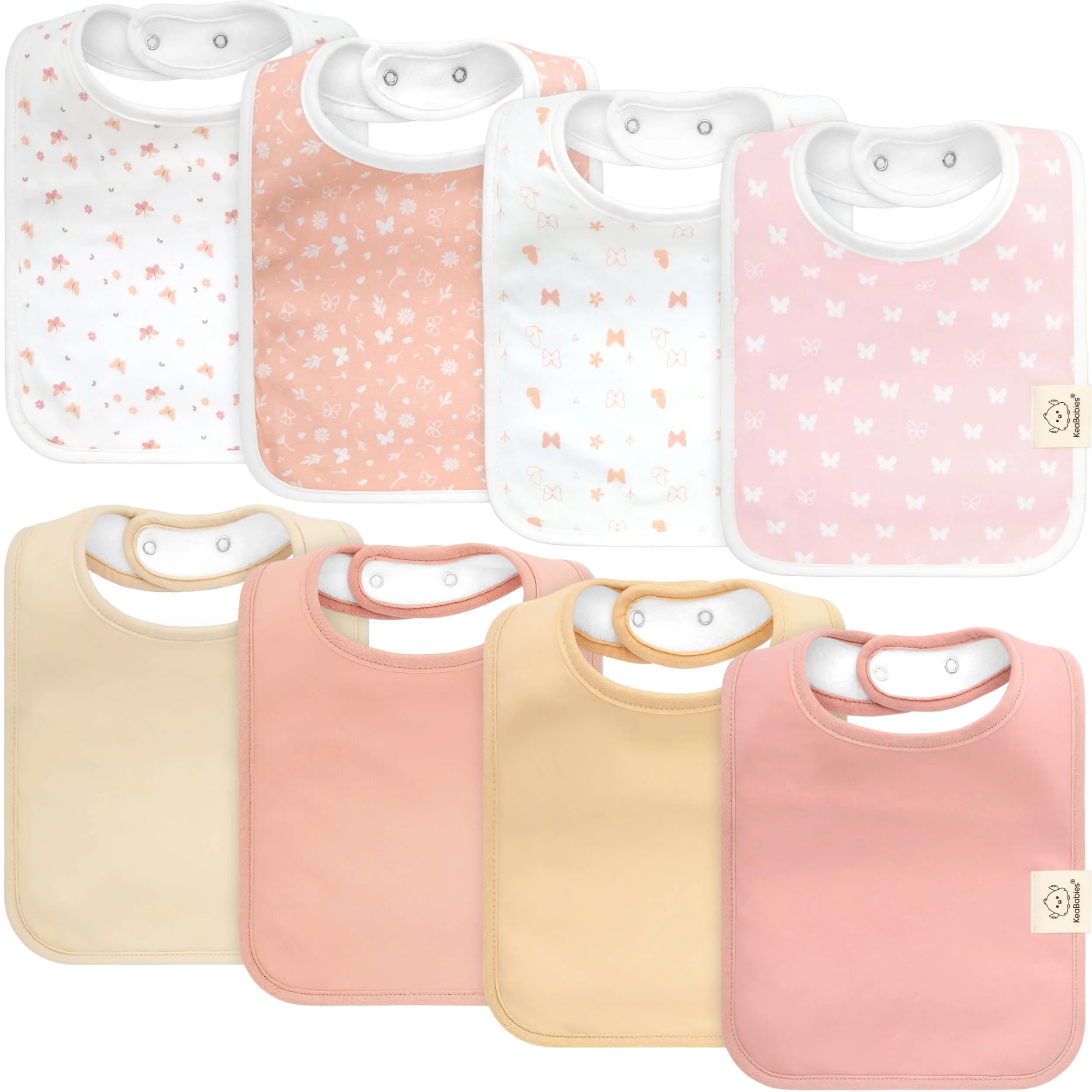 8-Pack Coast Drool Bibs