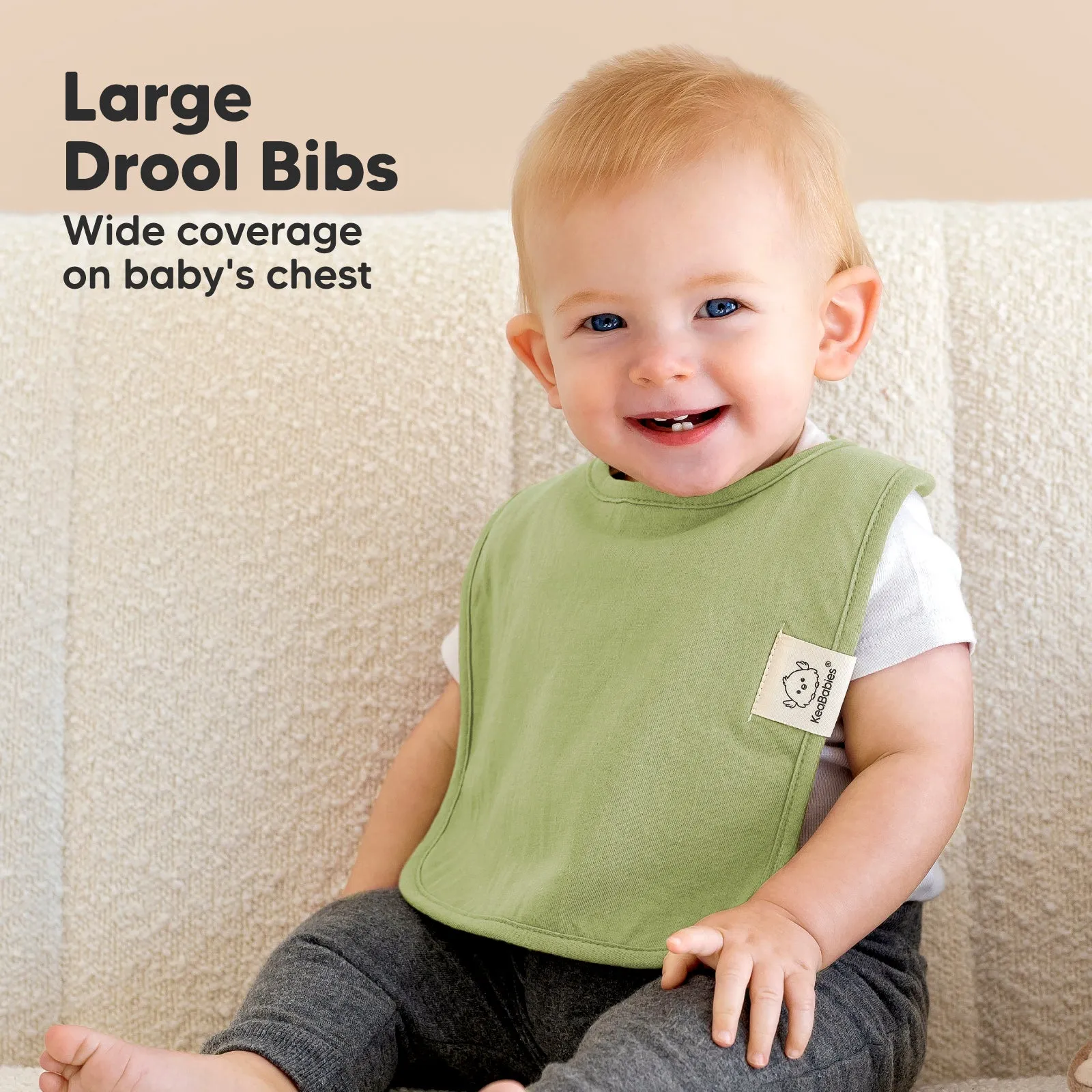 8-Pack Coast Drool Bibs