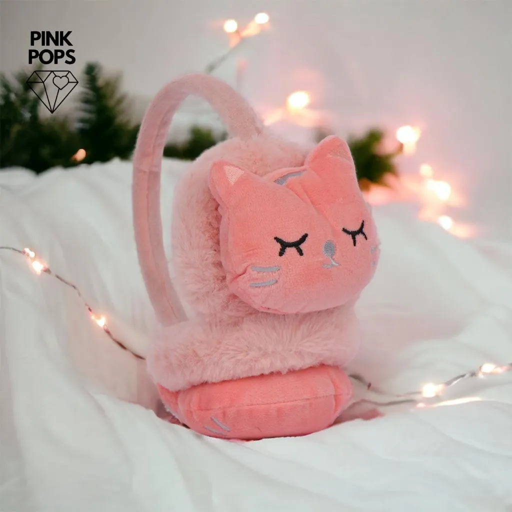 Adorable Sleeping Cat Earmuffs