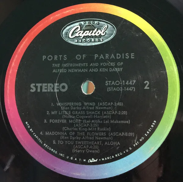 Alfred Newman Ports Of Paradise *SRC* LP Near Mint (NM or M-) Excellent (EX)