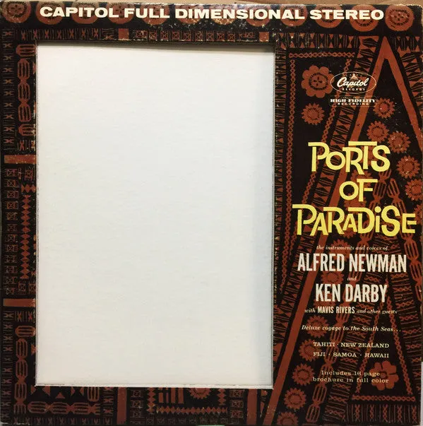 Alfred Newman Ports Of Paradise *SRC* LP Near Mint (NM or M-) Excellent (EX)