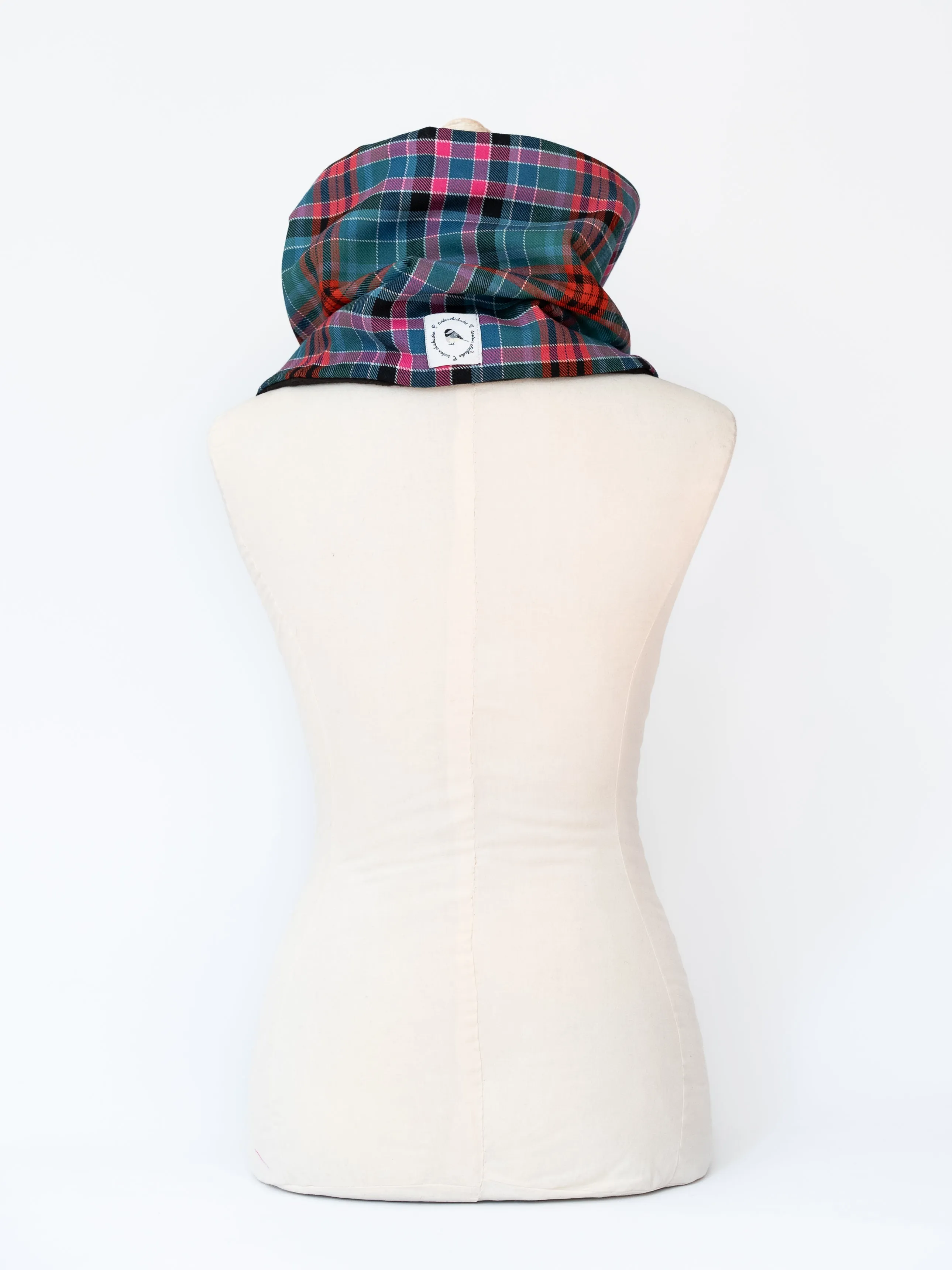 Ancient Red Gordon Tartan Cowl Neck Warmer