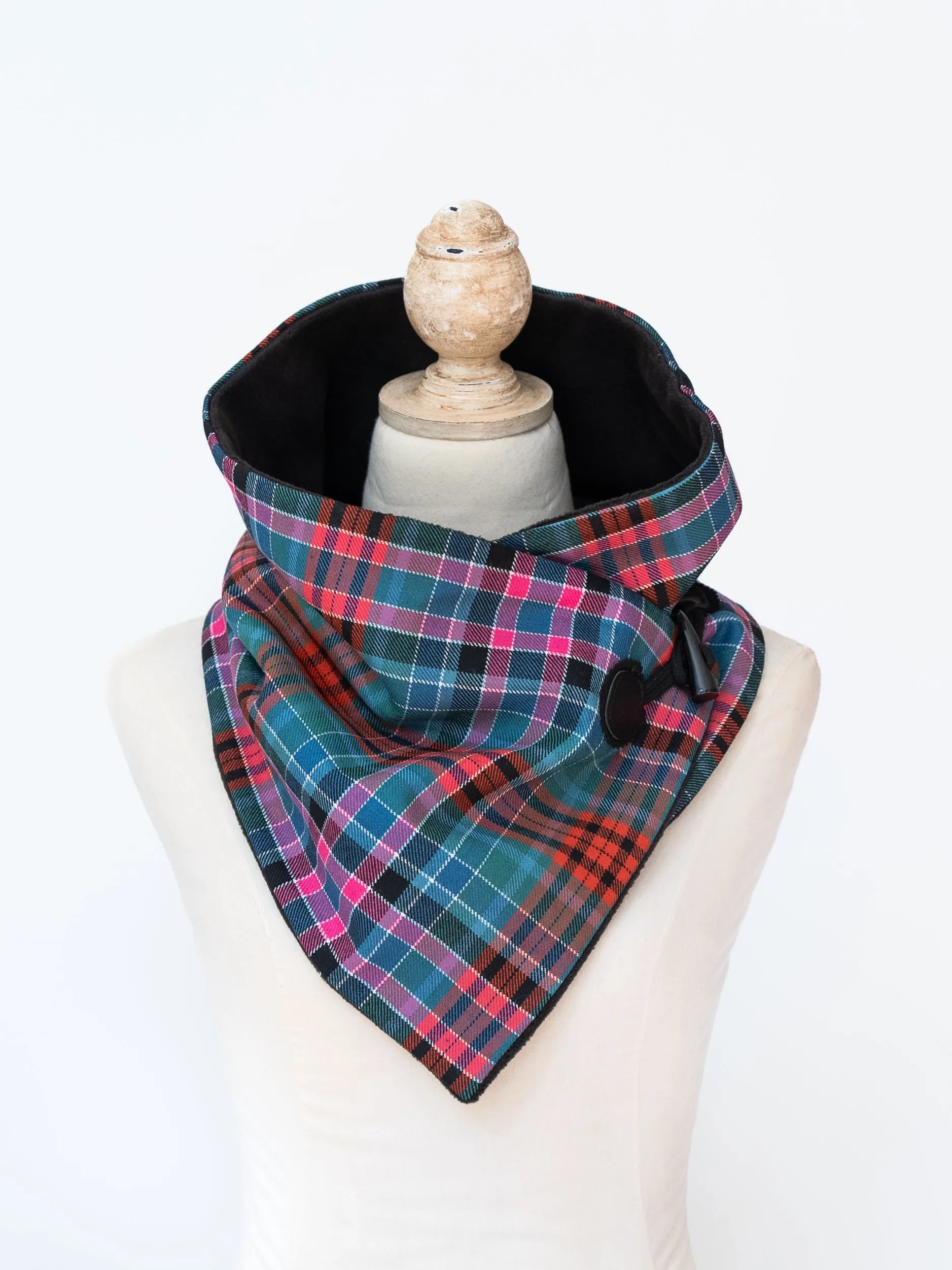 Ancient Red Gordon Tartan Cowl Neck Warmer