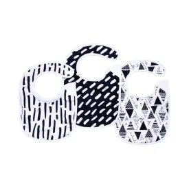 Black & White Kaffle® Feeder Bib - Set of 3