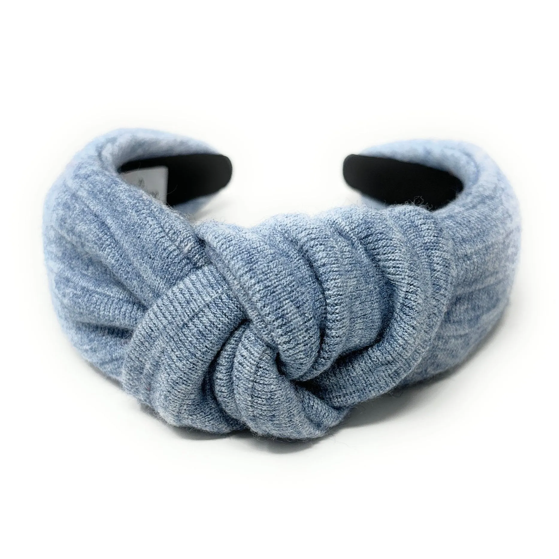 Blue Soft Top Knot Headband