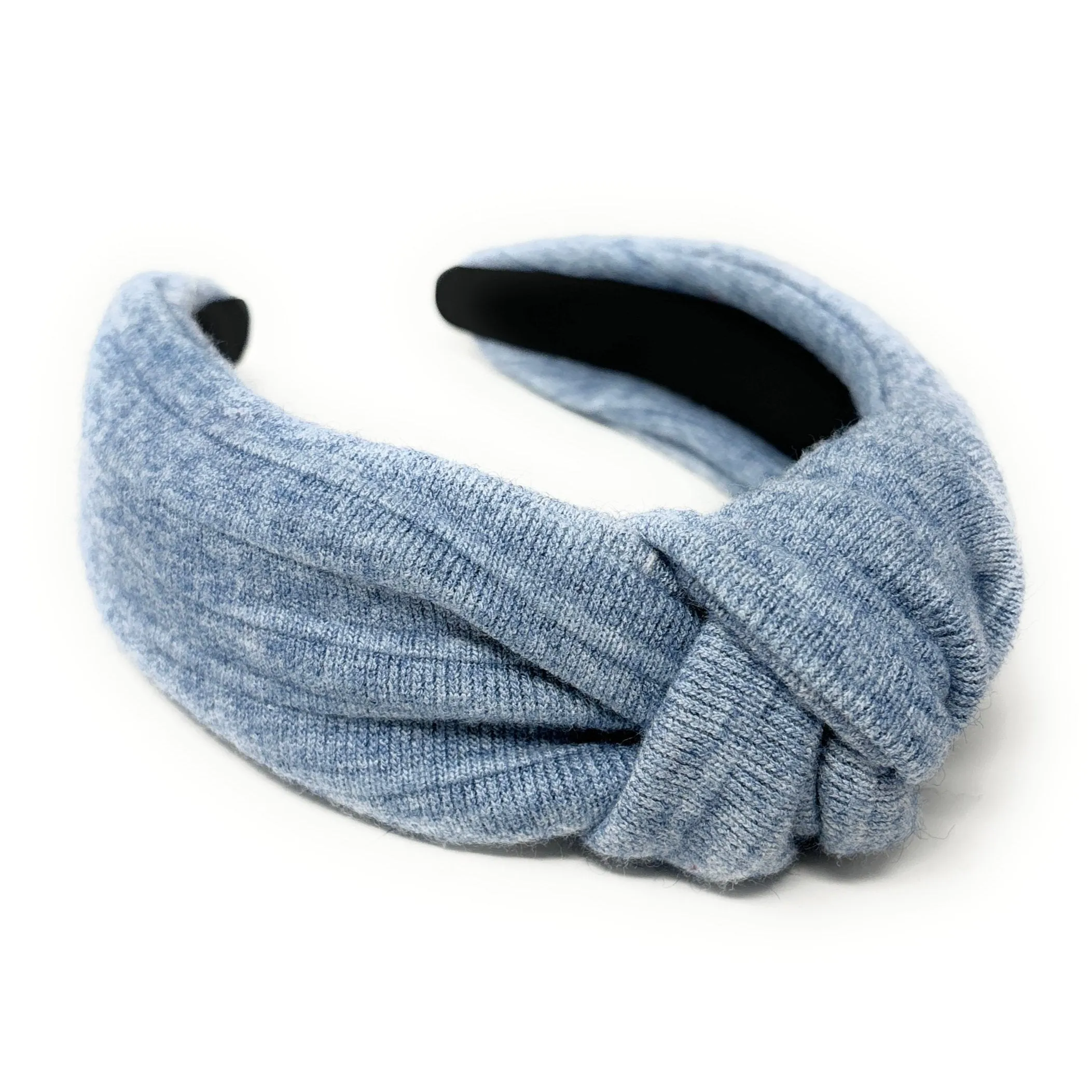 Blue Soft Top Knot Headband