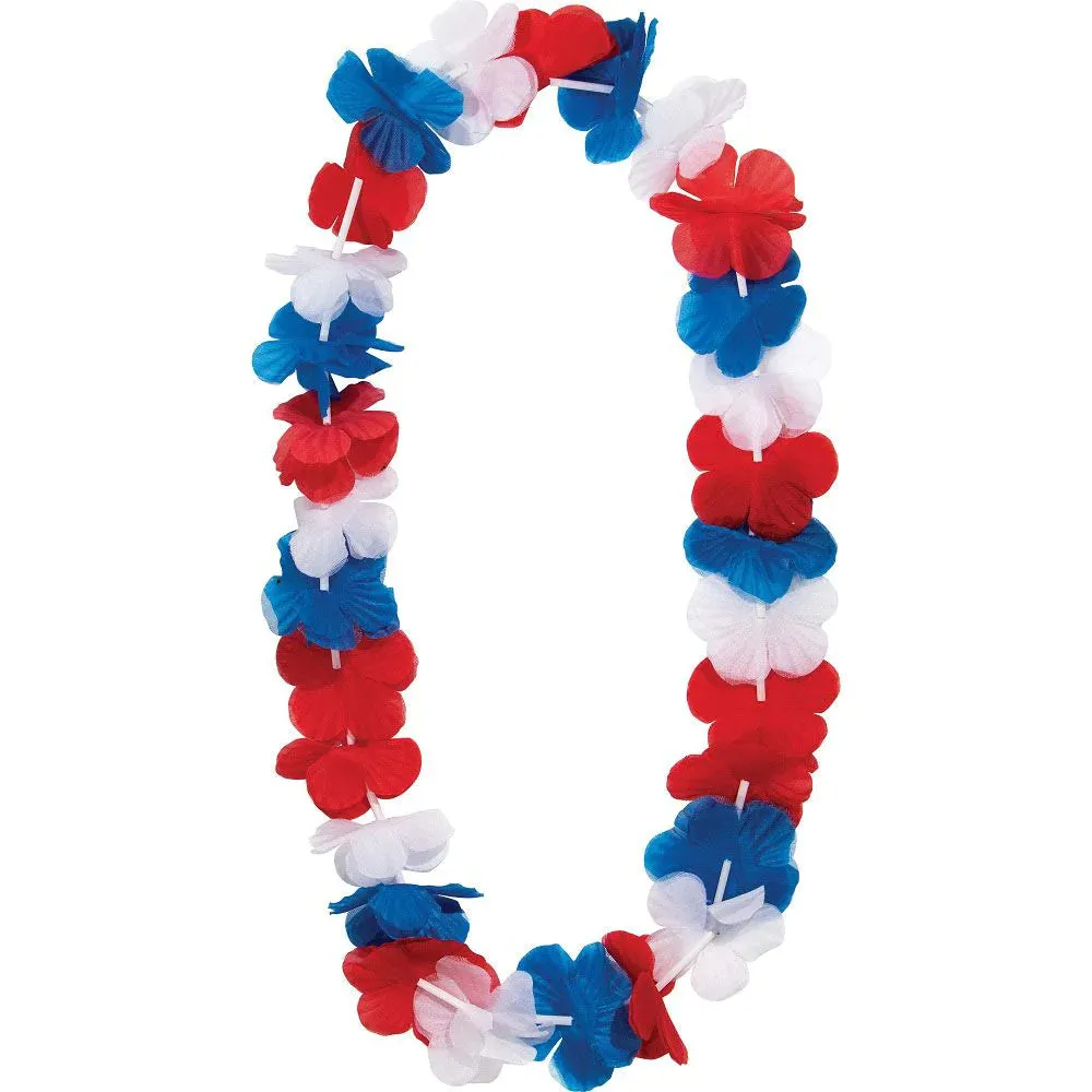 Bulk Patriotic Lei Favor (12 per Case)