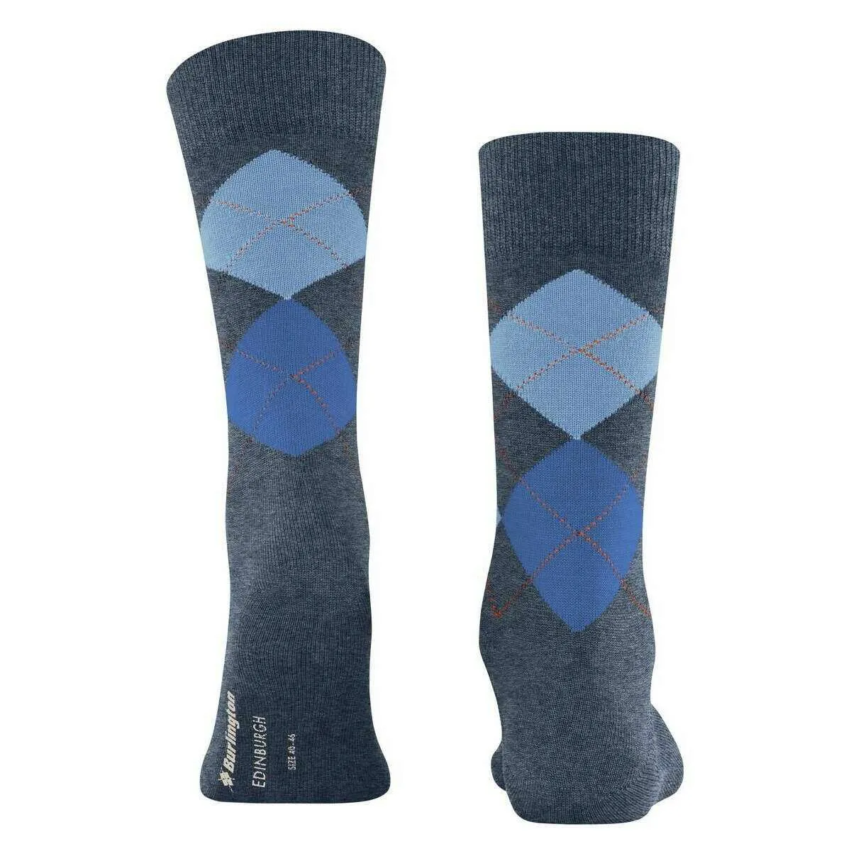 Burlington Edinburgh Socks - Dark Blue Mel