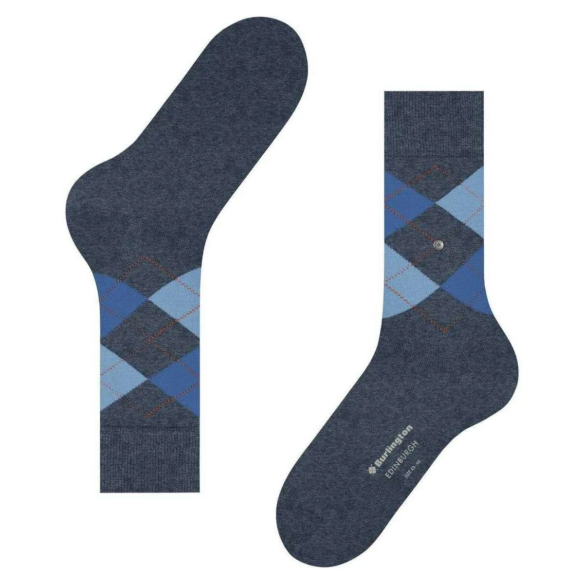 Burlington Edinburgh Socks - Dark Blue Mel