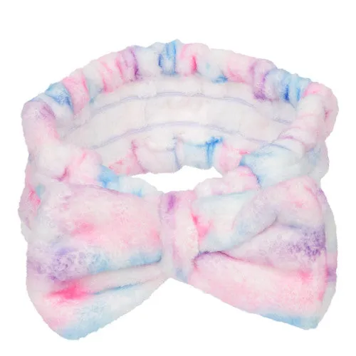 Cala Plush Bow Headband (Tie Dye)