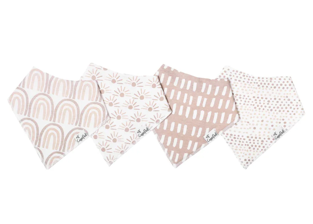 Copper Pearl: Baby Bandana Bibs (4 pack) - Bliss