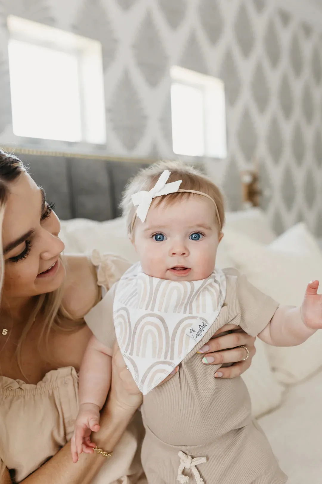 Copper Pearl: Baby Bandana Bibs (4 pack) - Bliss