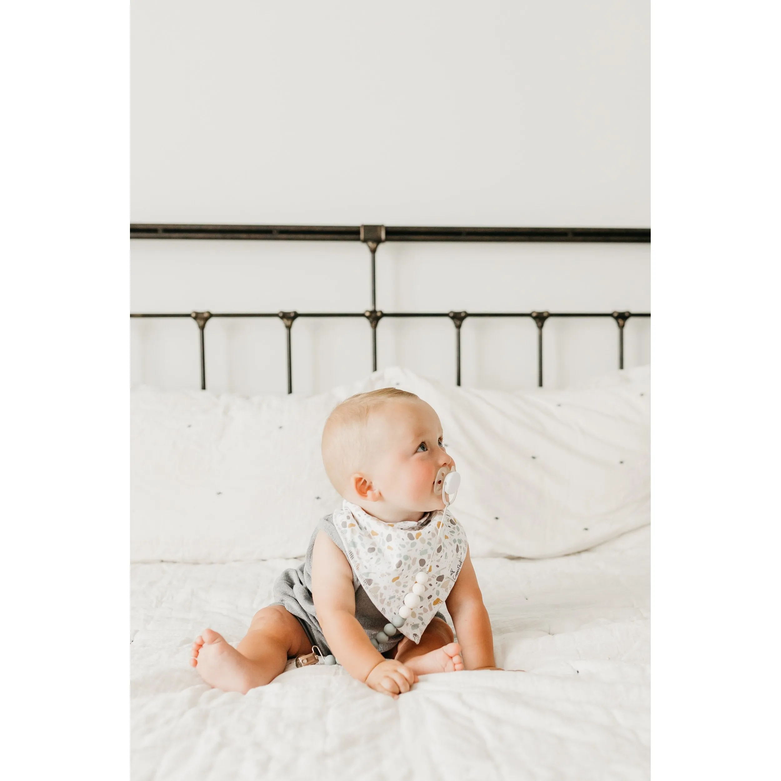 Copper Pearl Baby Bandana Bibs | Rex