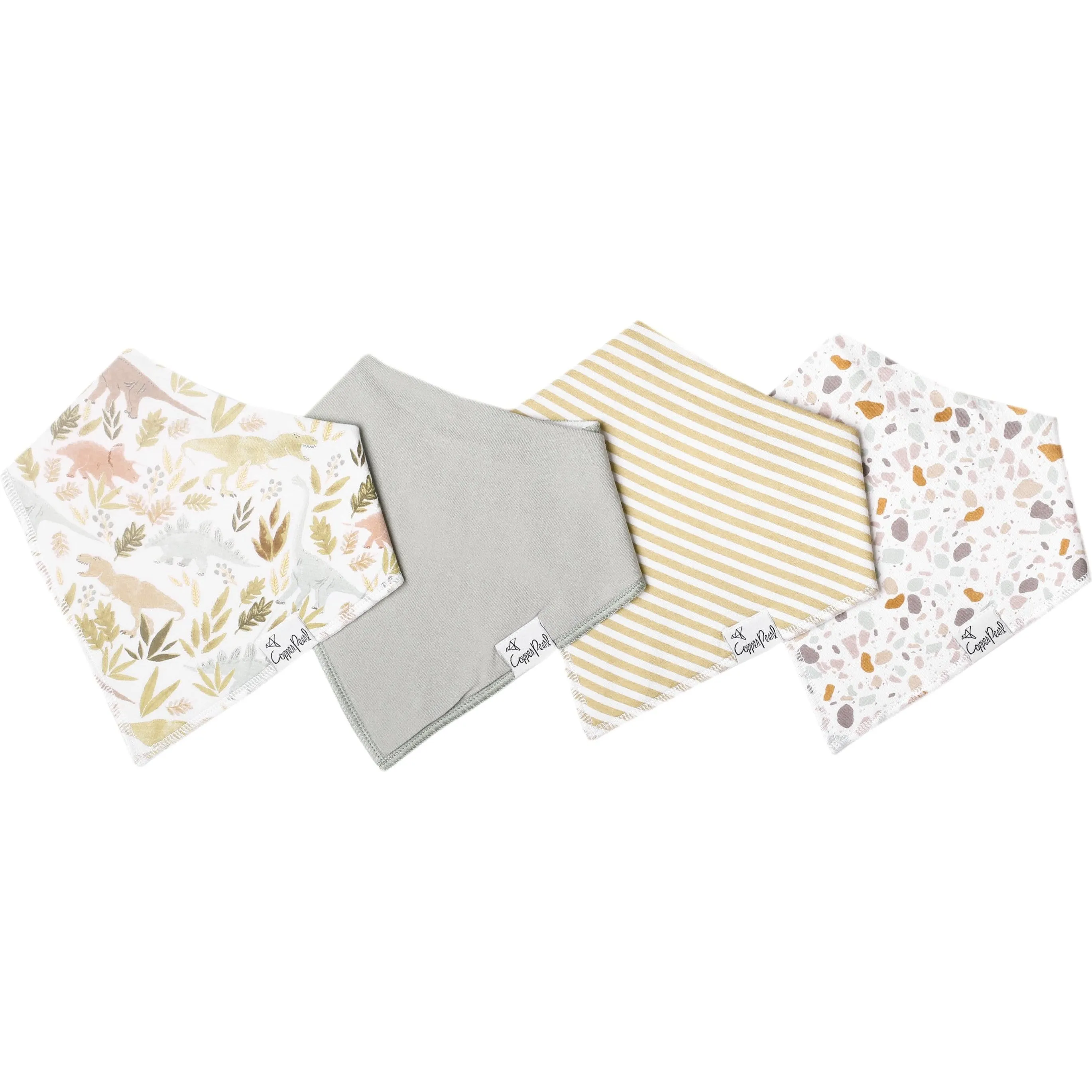 Copper Pearl Baby Bandana Bibs | Rex