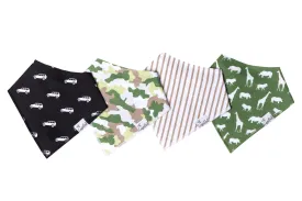 Copper Pearl - Bandana Bib (4 pack) - Safari