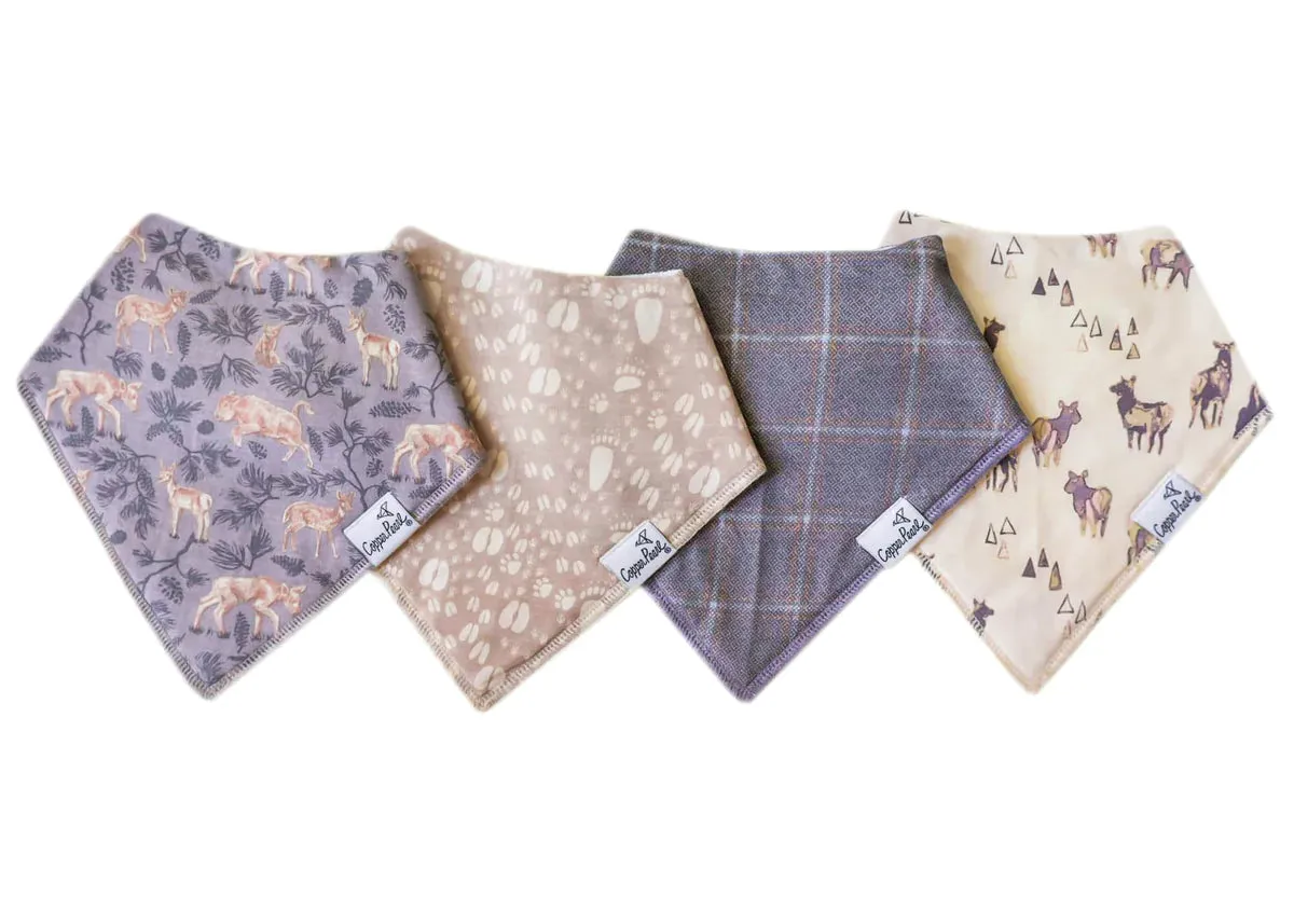 Copper Pearl - Bandana Bib (4 pack) - Timber