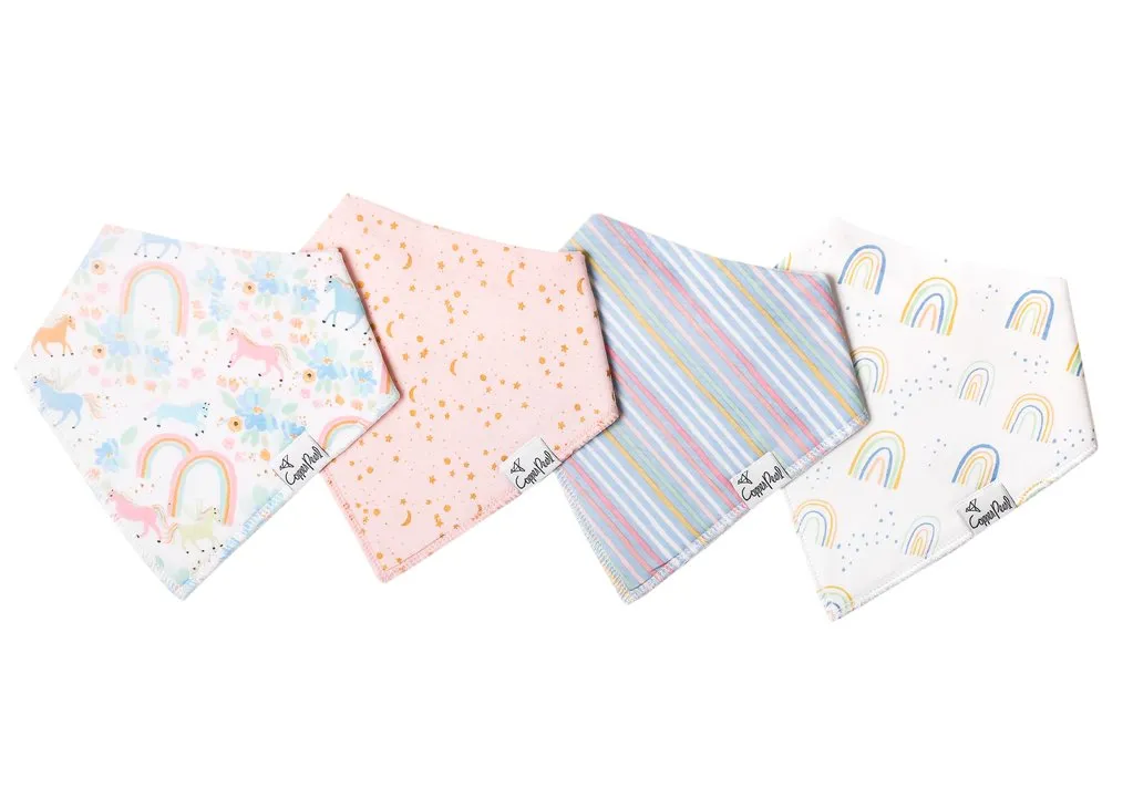 Copper Pearl - Bandana Bib (4 pack) - Whimsy