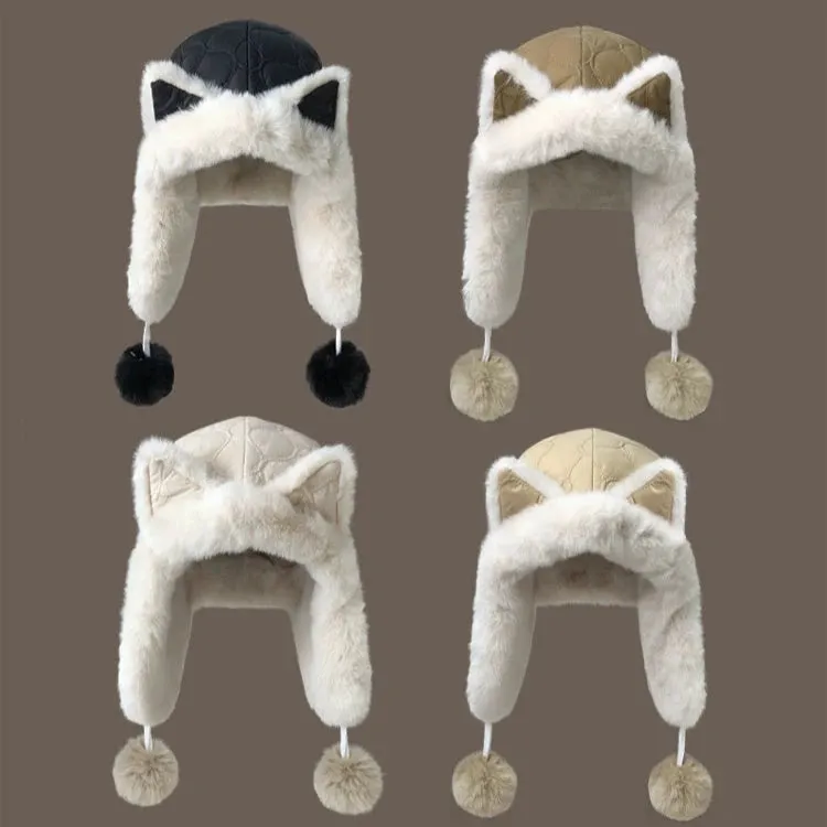 Cute Fox Ears Plush Hat