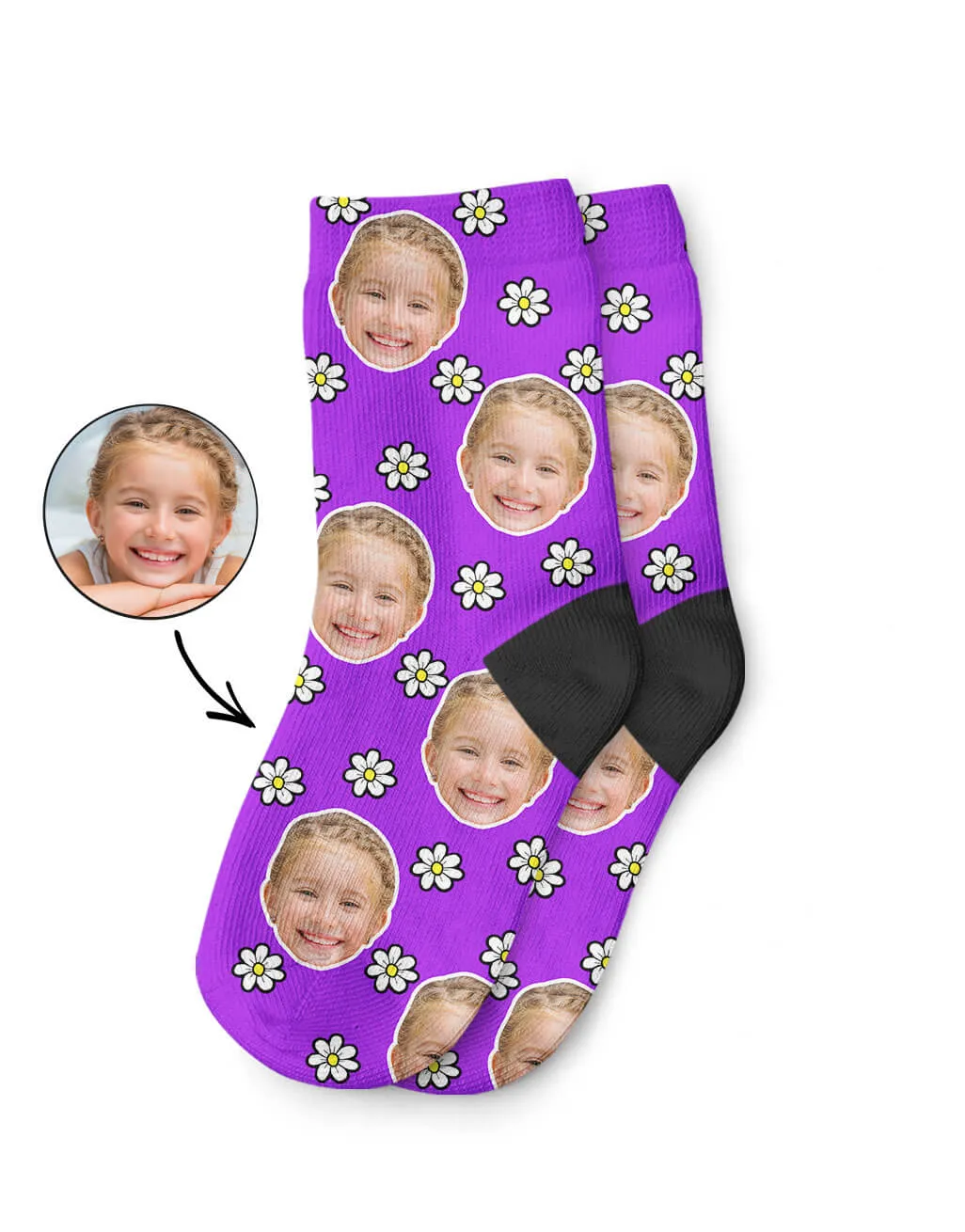 Daisy Face Kids Socks