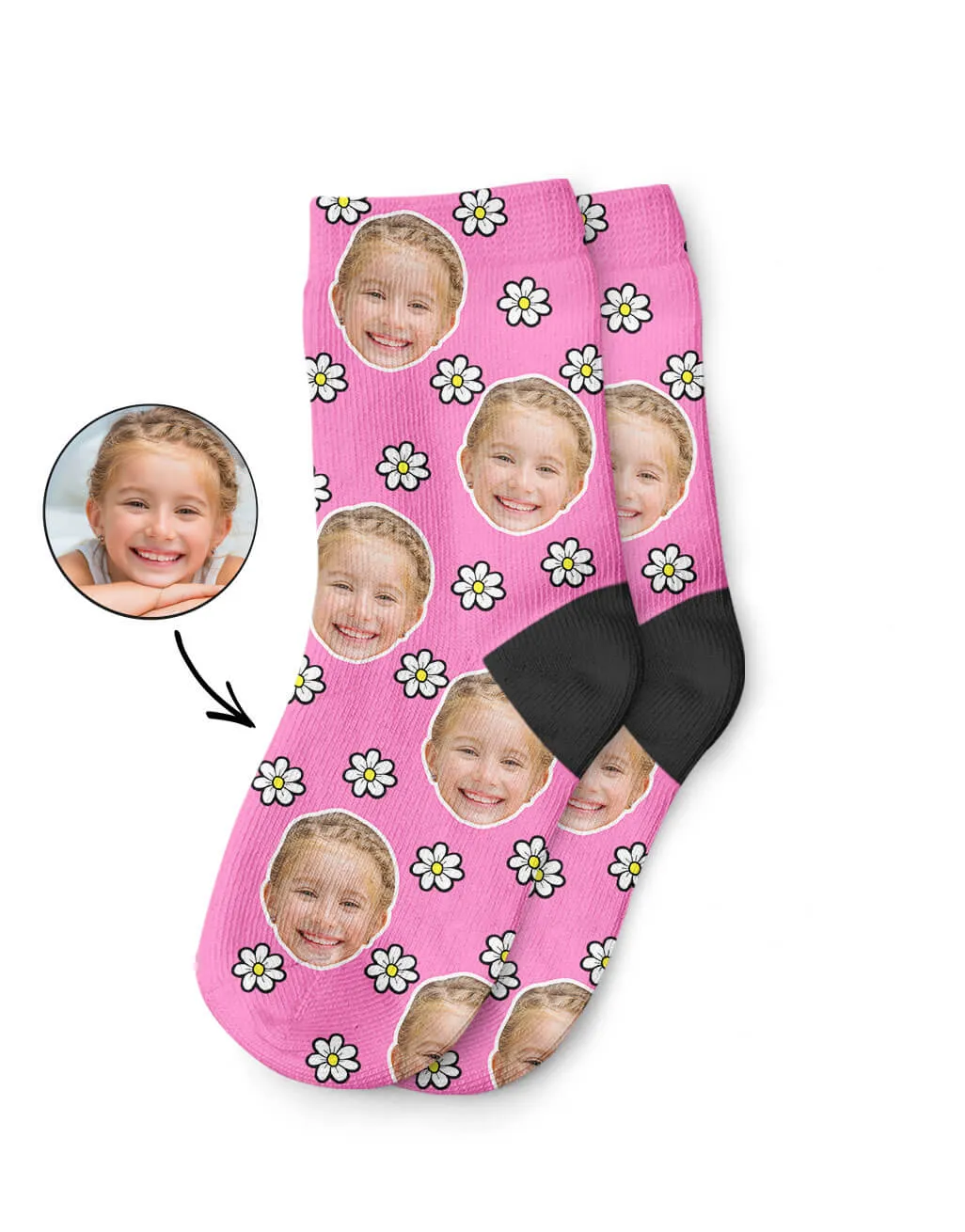 Daisy Face Kids Socks