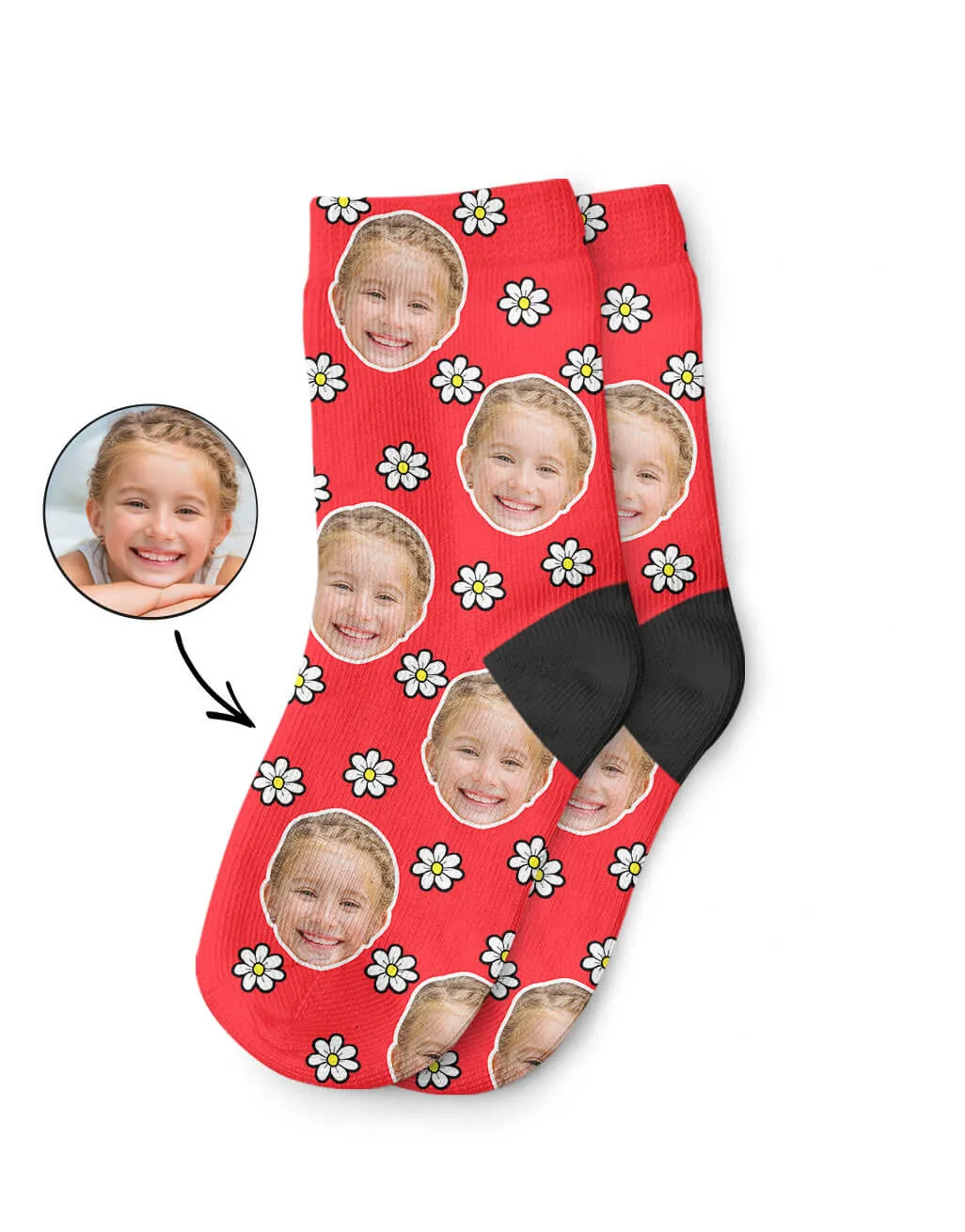 Daisy Face Kids Socks