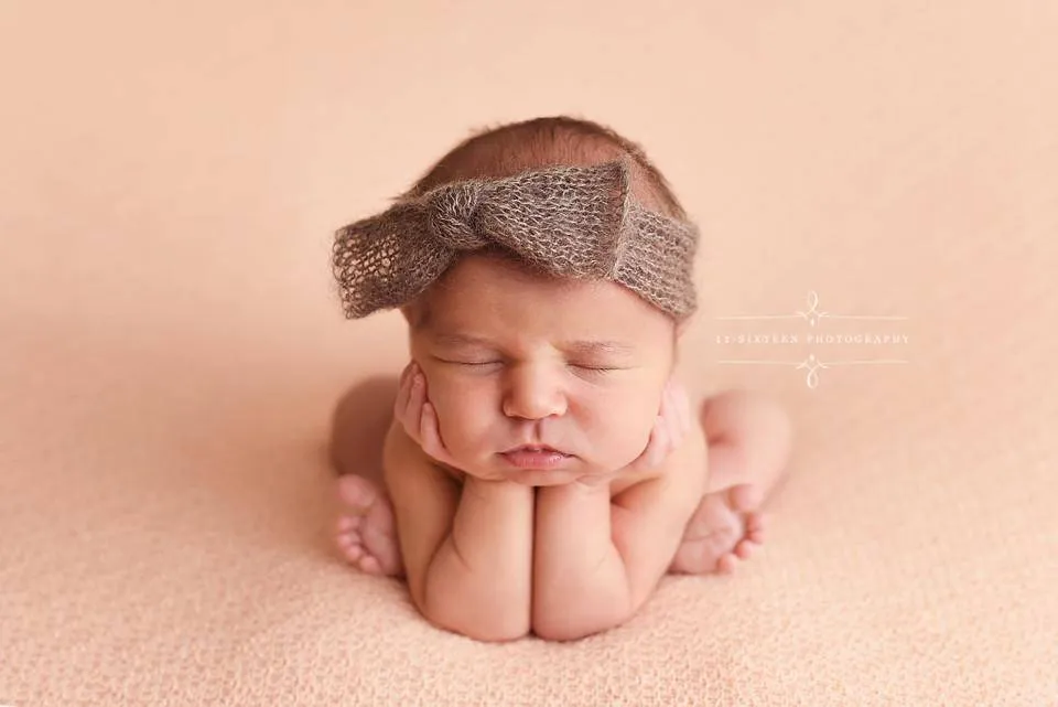 Dark Brown Wide Bow Mohair Headband