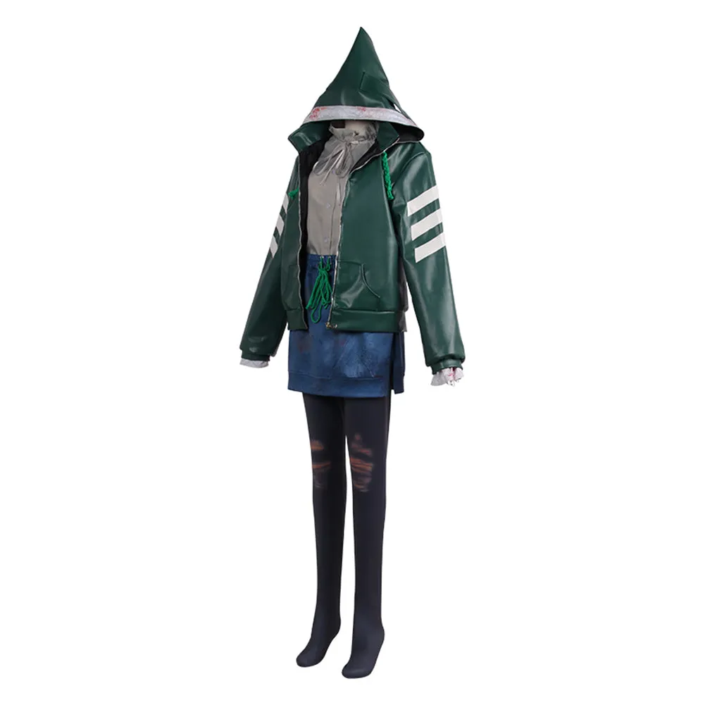 Dead by Daylight Feng Min Cosplay Costume Outfits Green Version Halloween Carnival Suit