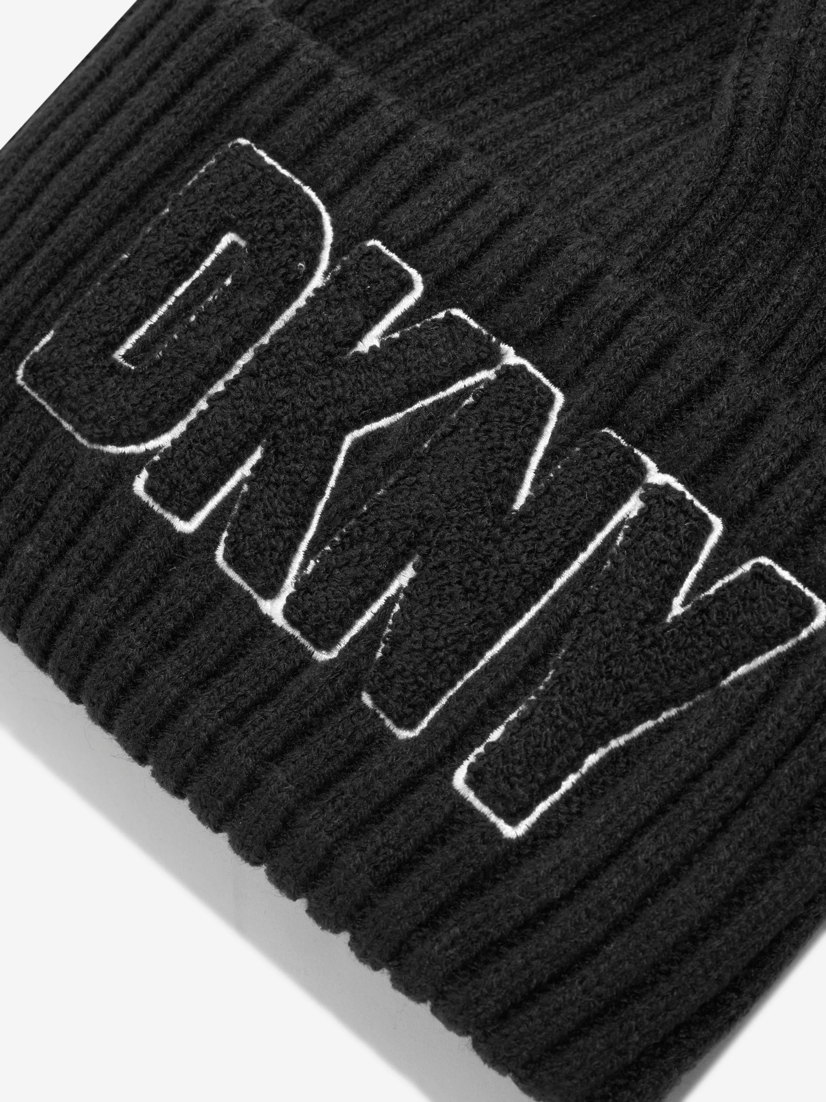 DKNY Kids Knitted Pull On Hat in Black