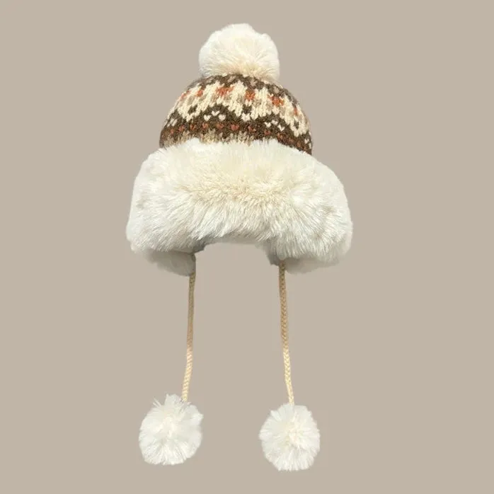 Ethnic Woolen Lei Feng Hat  Ultimate Winter Ear Protection