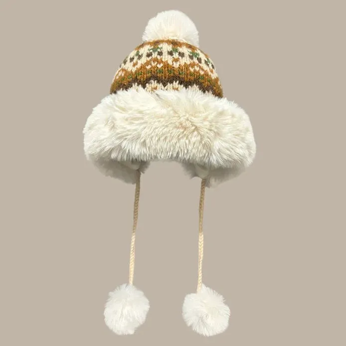 Ethnic Woolen Lei Feng Hat  Ultimate Winter Ear Protection