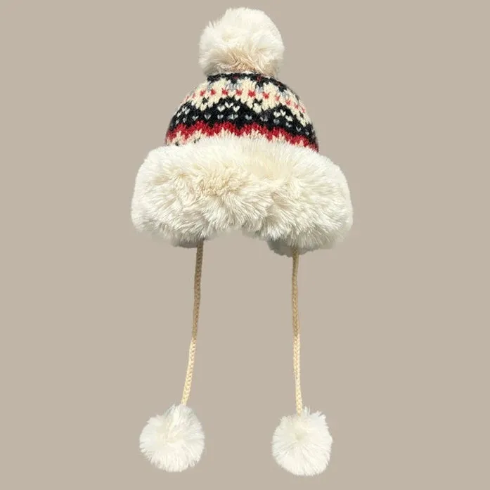 Ethnic Woolen Lei Feng Hat  Ultimate Winter Ear Protection