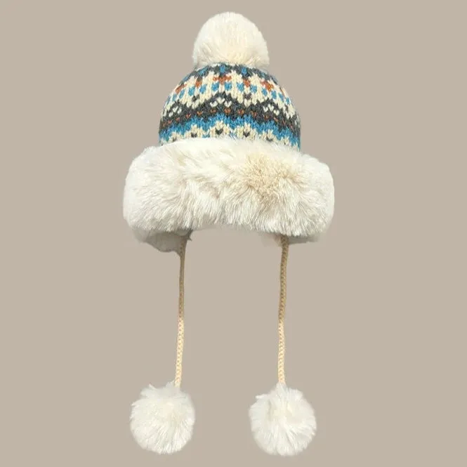 Ethnic Woolen Lei Feng Hat  Ultimate Winter Ear Protection