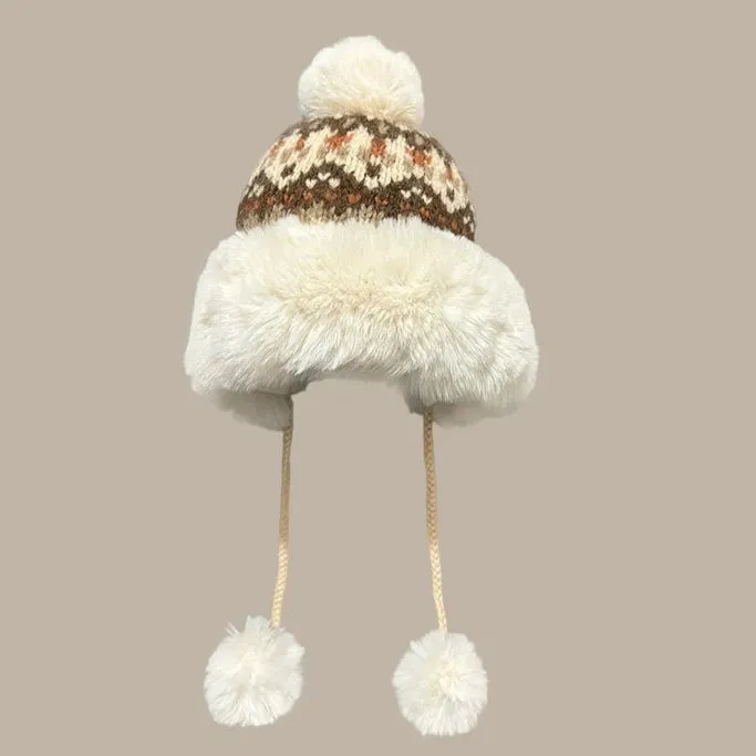 Ethnic Woolen Lei Feng Hat  Ultimate Winter Ear Protection