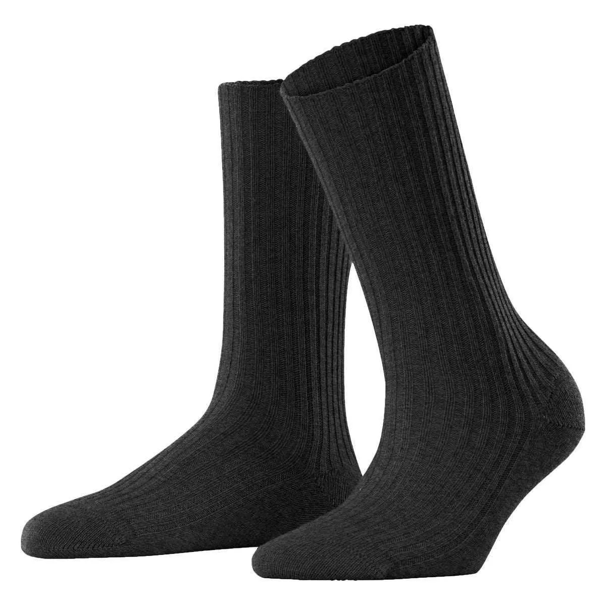 Falke Cosy Wool Boot Socks - Anthra Mel