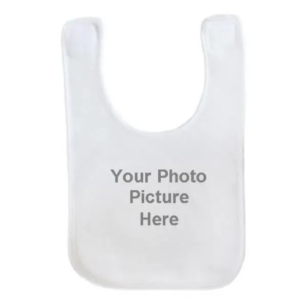 Fleece Baby Bib with Photo Picture