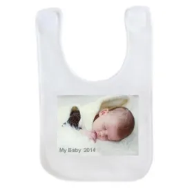 Fleece Baby Bib with Photo Picture