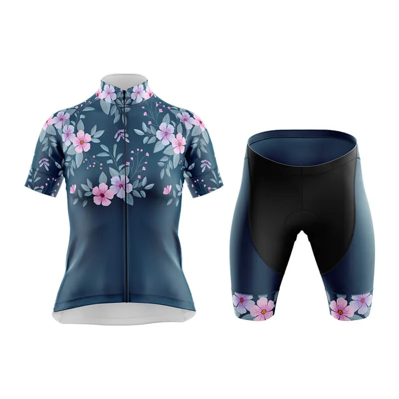 Floral Neck Cherry Blossom Club Cycling Kit