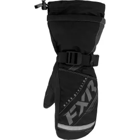 FXR Child Helix Race Mittens Snowmobile Gloves Black