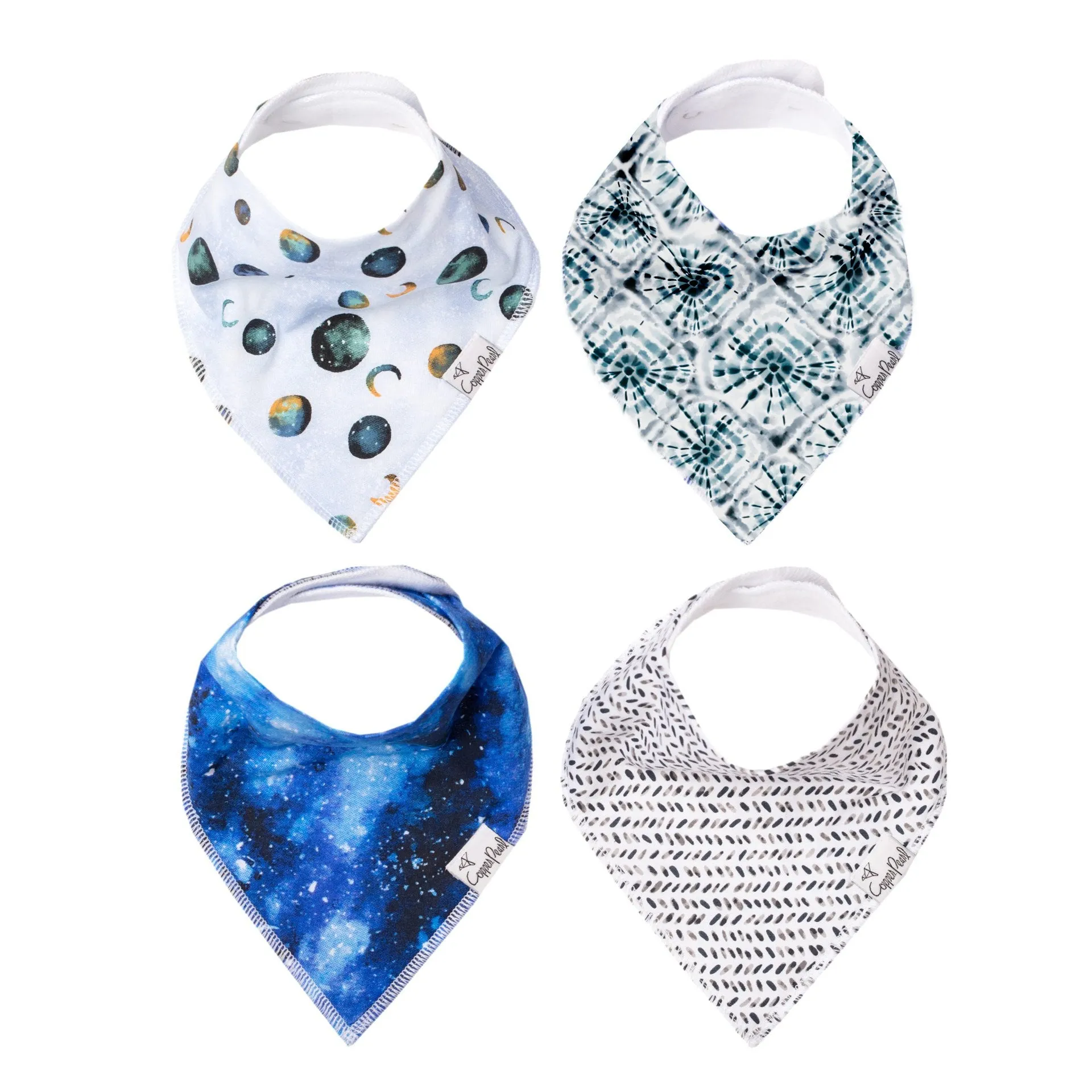 Galaxy Baby Bandana Bib- 4 Pack