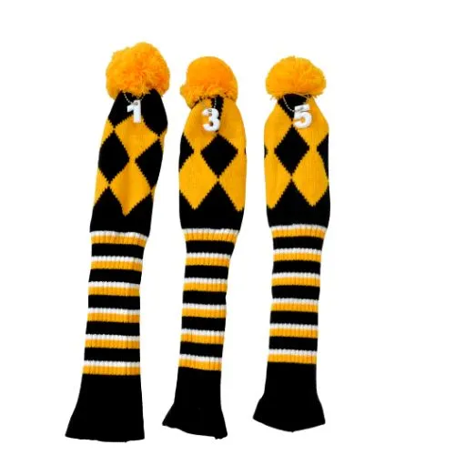 GolfBasic Knitted Head Covers (Set of 3 pcs)