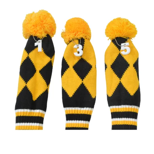 GolfBasic Knitted Head Covers (Set of 3 pcs)