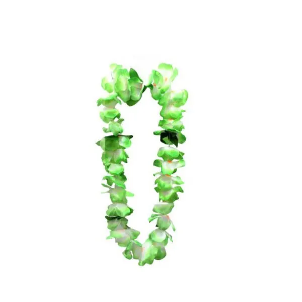 Hawaii Flower Lei - Green & White