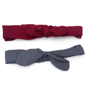 Houndstooth Bow Headband