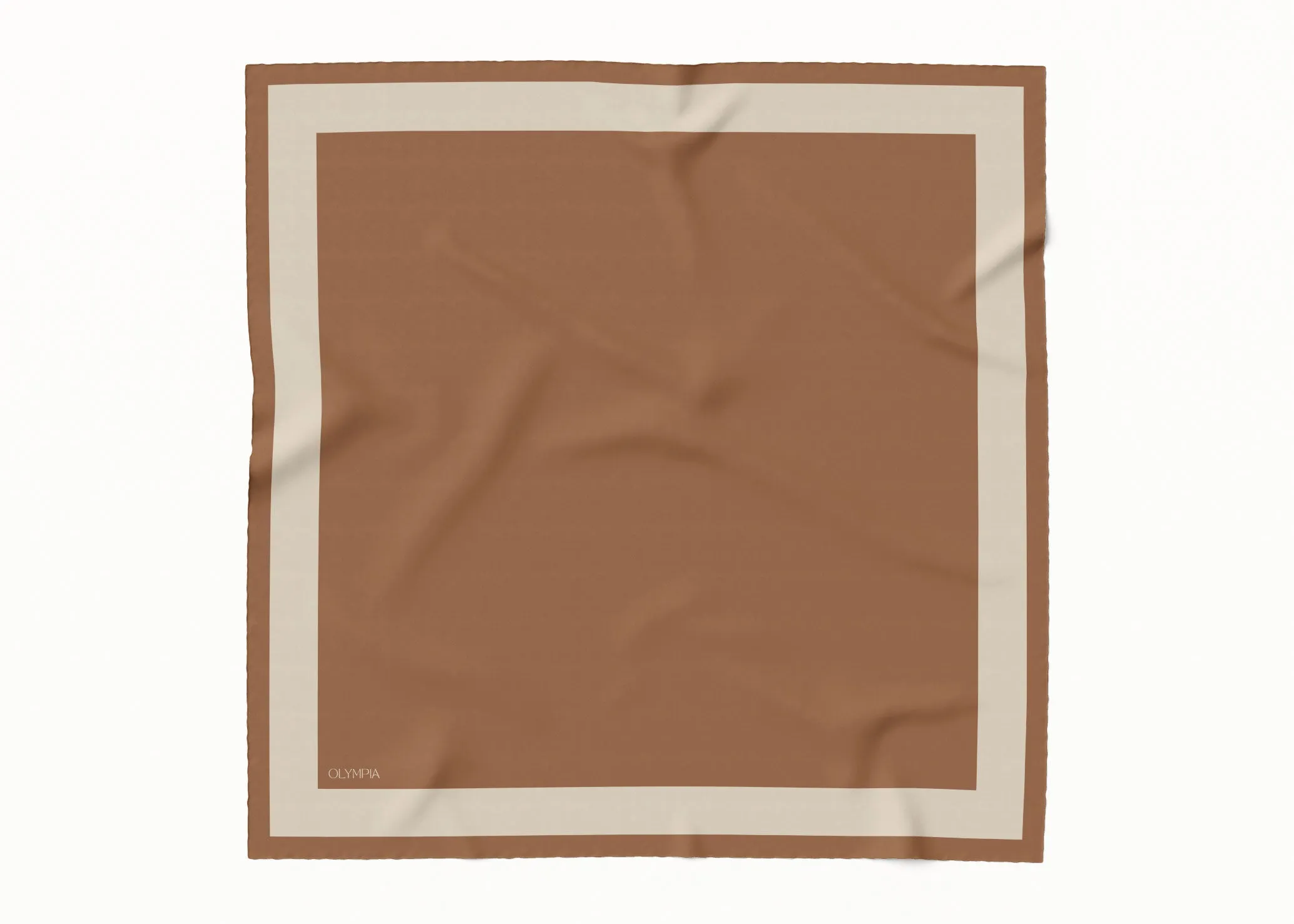 Imelda Tan/Sand Silk Scarf - 89x89cm